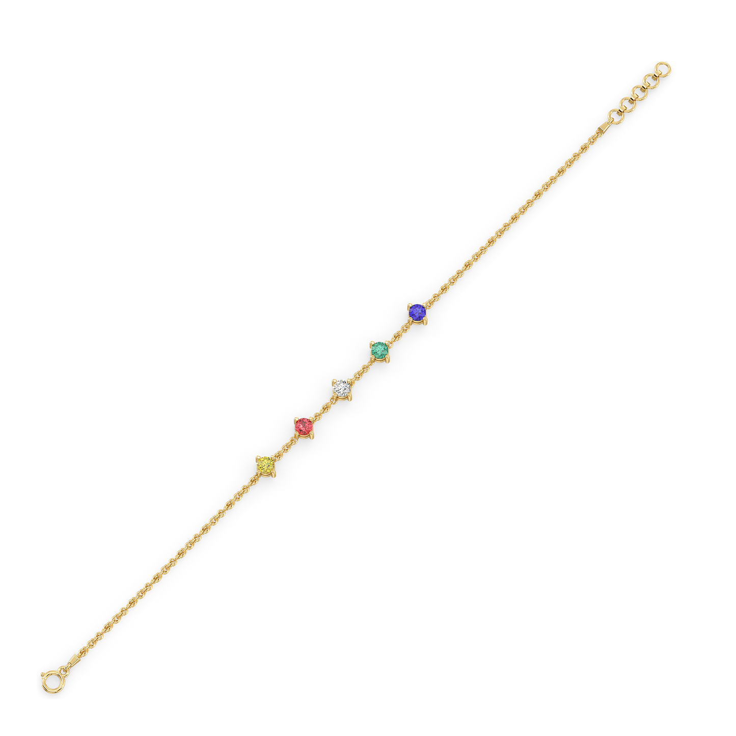 Color-Coded Monica – Lab Diamond Bracelet