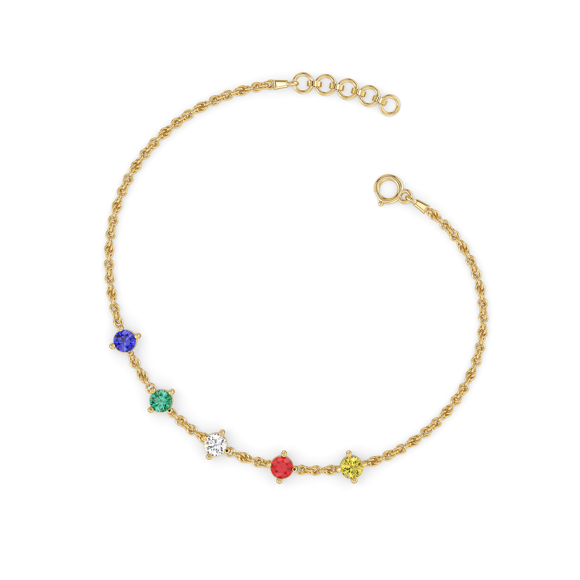Color-Coded Monica – Lab Diamond Bracelet