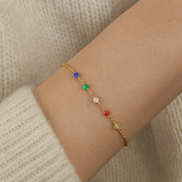 Color-Coded Monica – Lab Diamond Bracelet