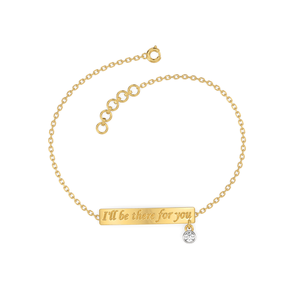 Be There for you – Lab Grown Diamond Bracelet Online - Lukson 
