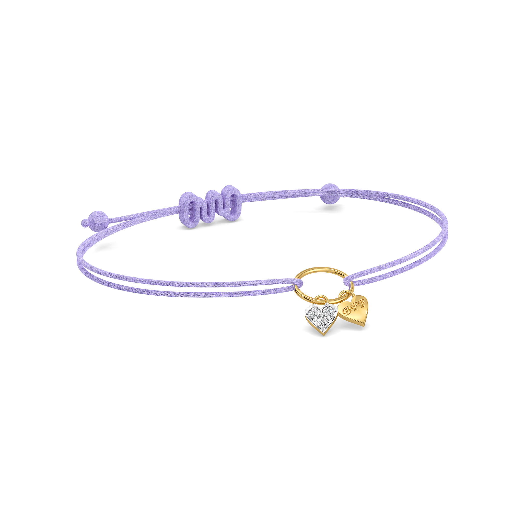 Purple Promise – Lab Diamond BFF Bracelet