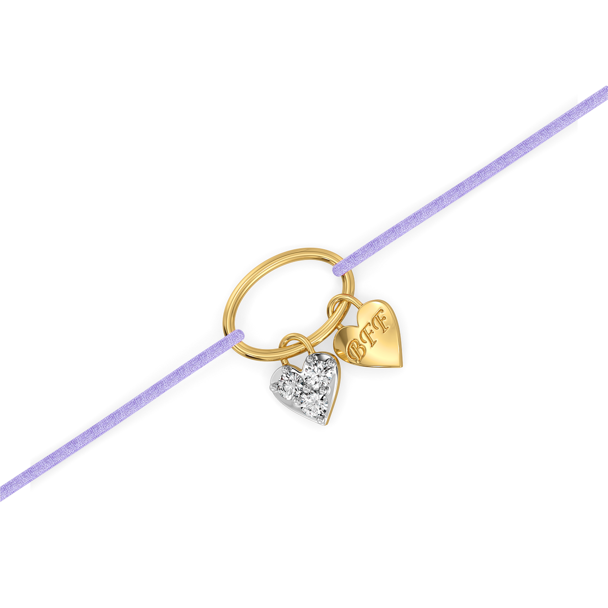 Purple Promise – Lab Diamond BFF Bracelet