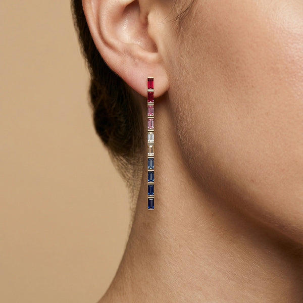 Colourburst - Lab Diamond Drop Earrings