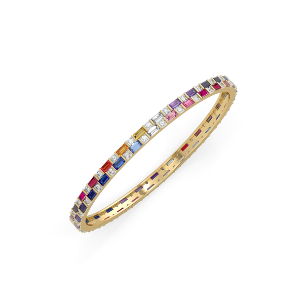 Colour Glitch - Lab Diamond Bangle