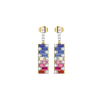 Colour Glitch - Lab Diamond Drop Earrings