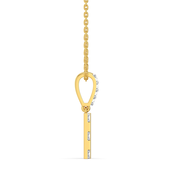 Colour Glitch - Lab Diamond Pendant