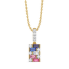 Colour Glitch - Lab Diamond Pendant