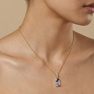 Colour Glitch - Lab Diamond Pendant