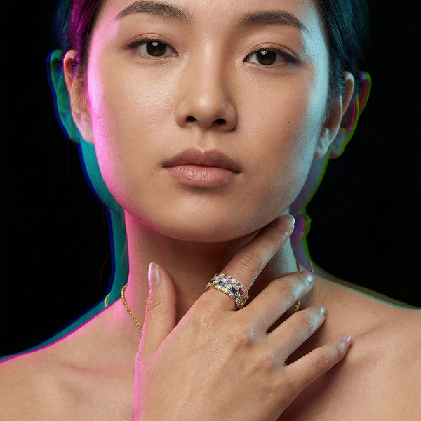 Colour Glitch - Lab Diamond Ring