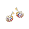 Chromatic Loop - Lab Diamond Drop Earrings