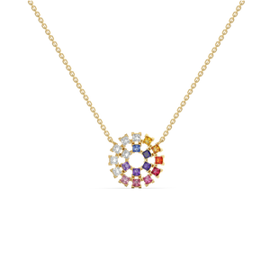 Chromatic Loop - Lab Diamond Necklace