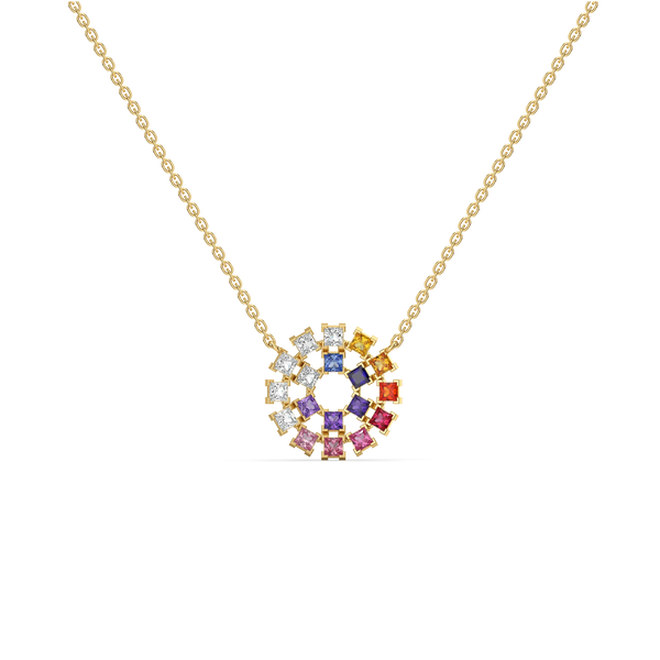 Chromatic Loop - Lab Diamond Necklace