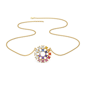 Chromatic Loop - Lab Diamond Necklace