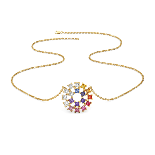 Chromatic Loop - Lab Diamond Necklace