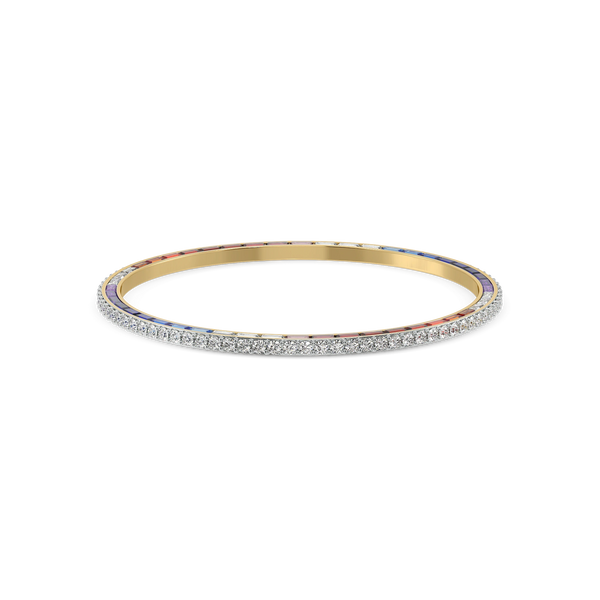 Offbeat Edge - Lab Diamond Bangle