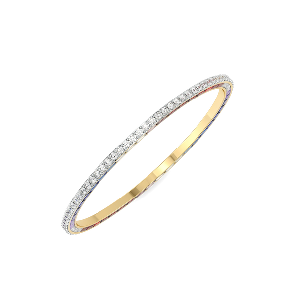 Offbeat Edge - Lab Diamond Bangle