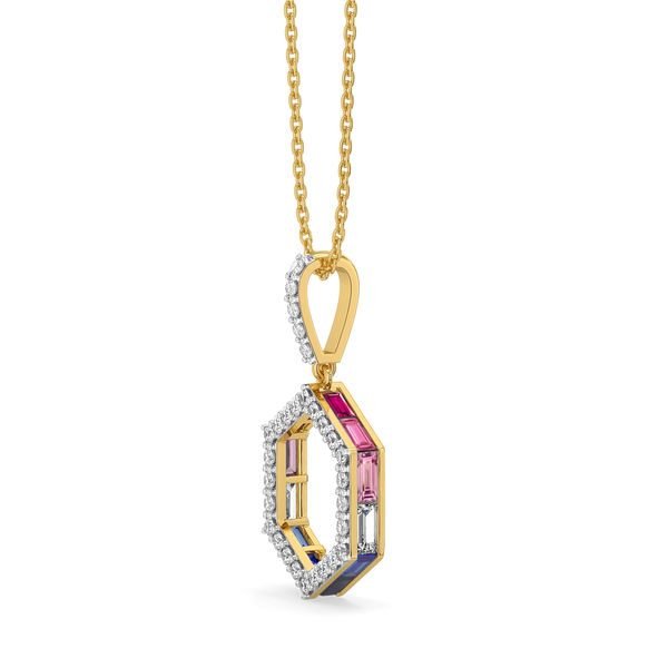 Offbeat Edge - Lab Diamond Pendant