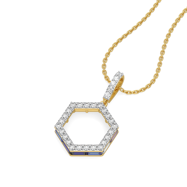 Offbeat Edge - Lab Diamond Pendant