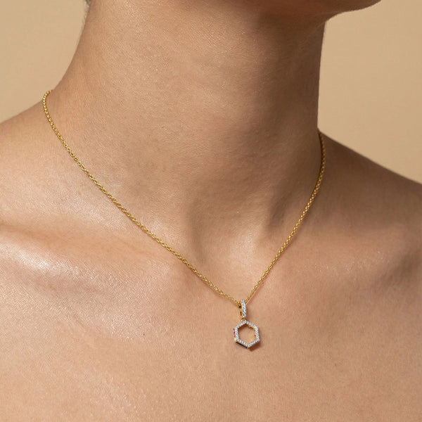 Offbeat Edge - Lab Diamond Pendant