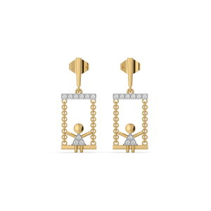 Little Swing - Lab Diamond Drop Earrings