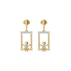 Little Swing - Lab Diamond Drop Earrings