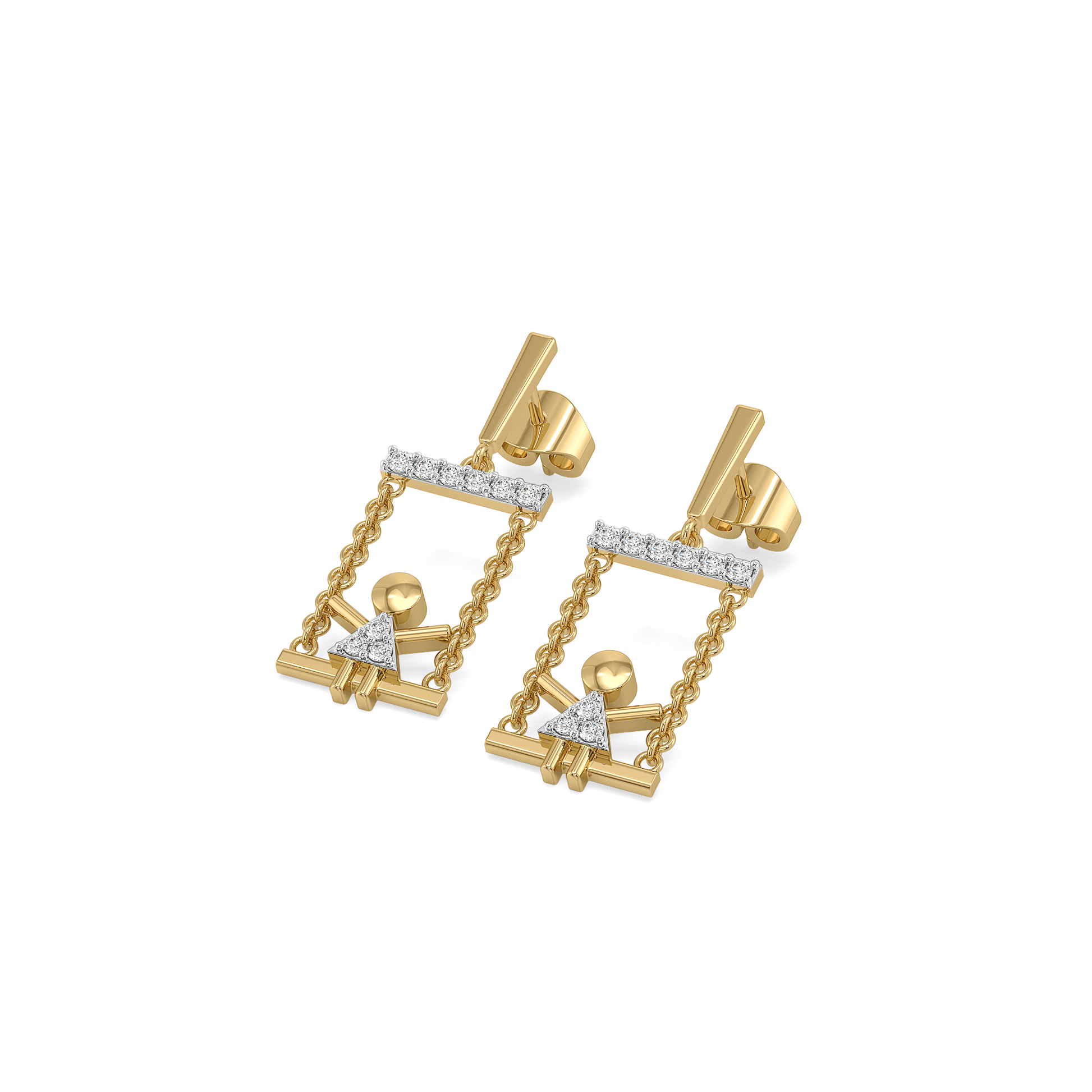 Little Swing - Lab Diamond Drop Earrings