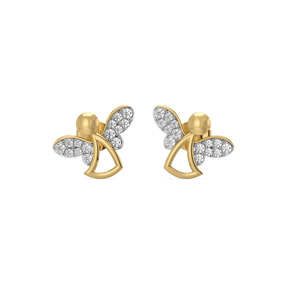 Lab grown diamond stud earrings India