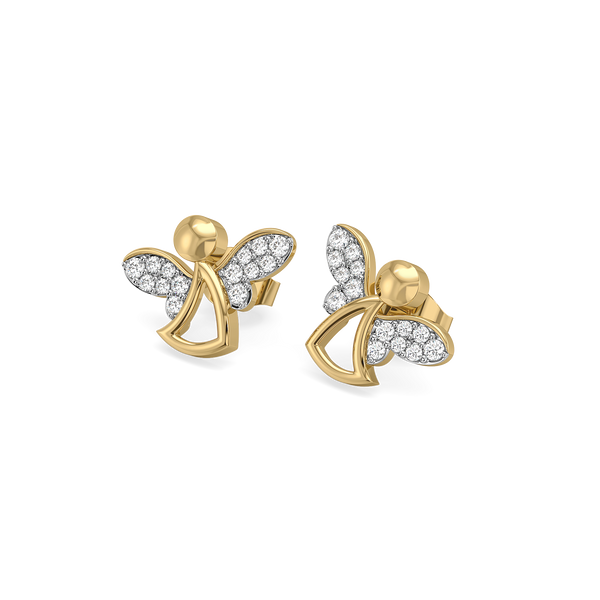 Lukson Stylish Lab Diamond Stud Earrings