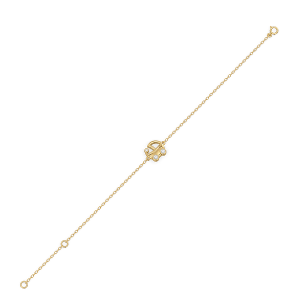Cradle Glow 18kt Gold Vermeil - Lab Grown Diamond Bracelet - Lukson 