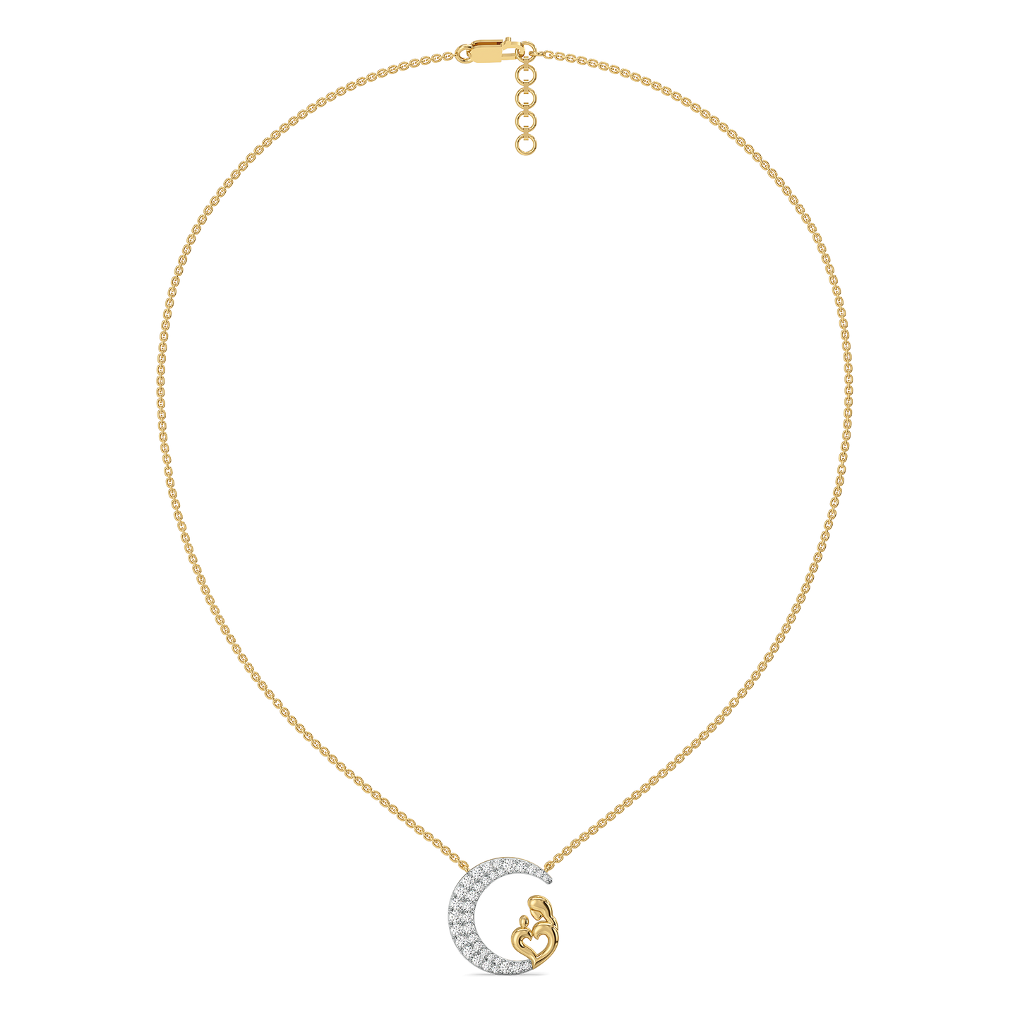 Mother Moon - Lab Diamond Necklace