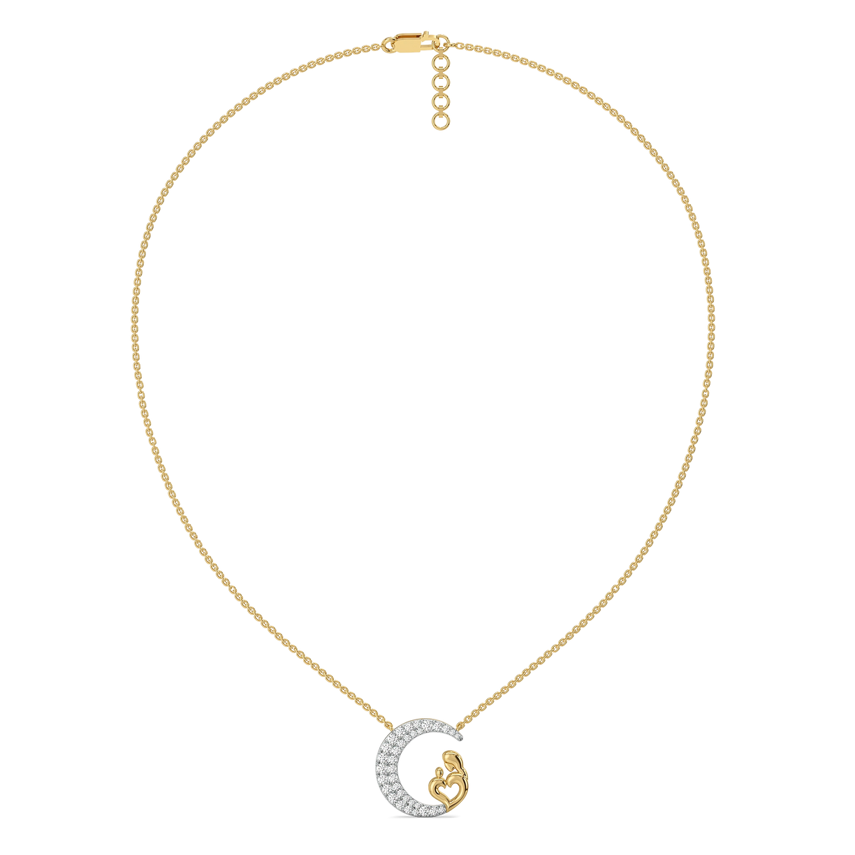 Mother Moon - Lab Diamond Necklace