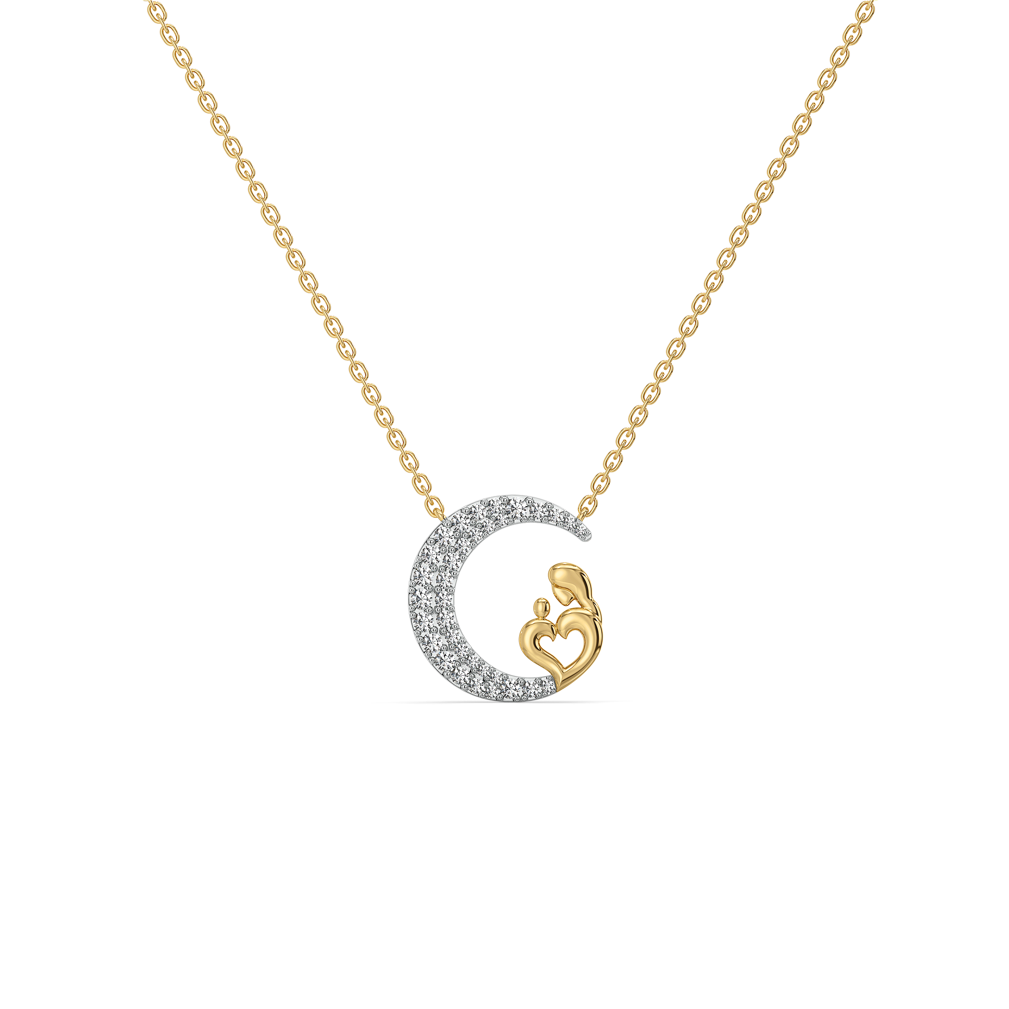 Mother Moon - Lab Diamond Necklace