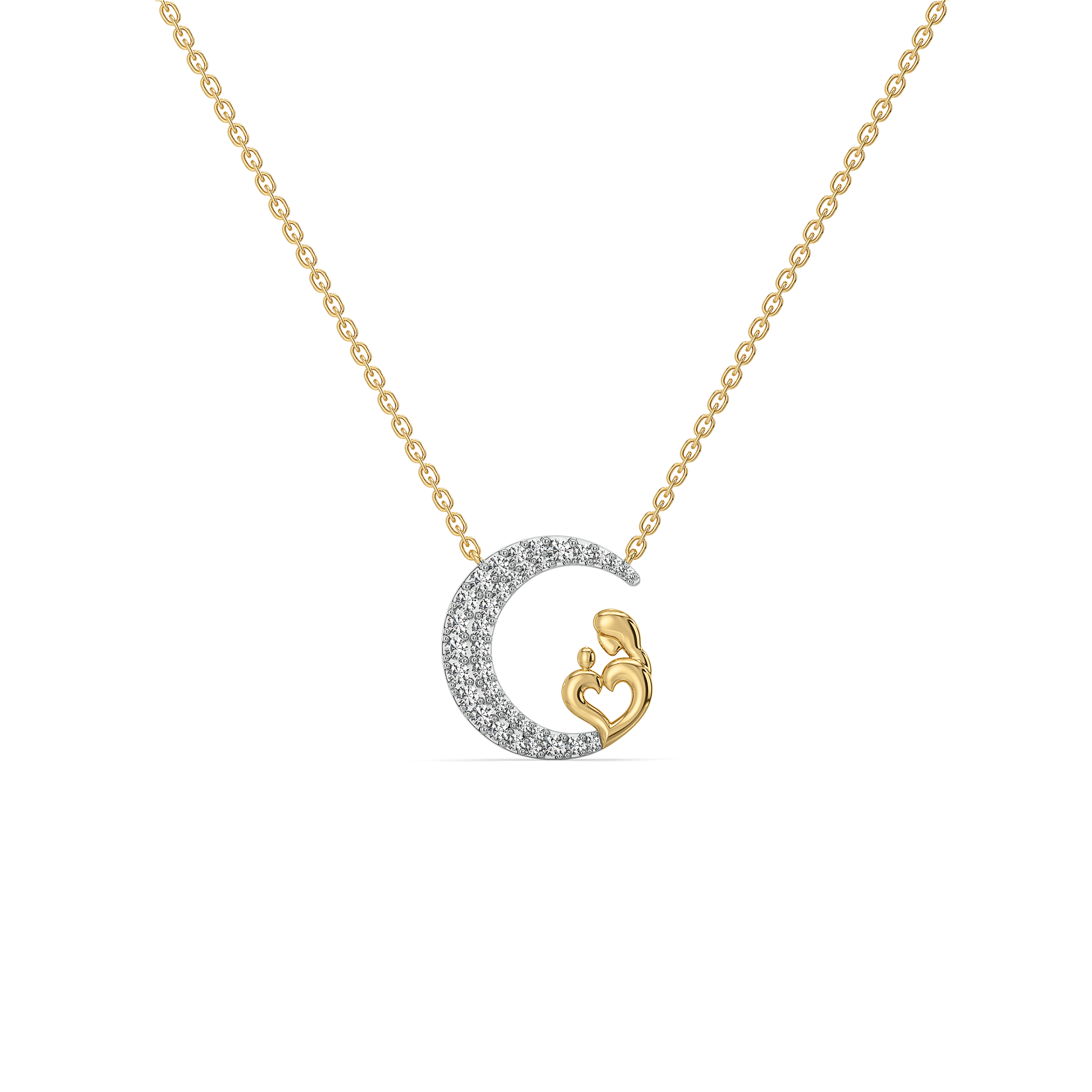 Mother Moon - Lab Diamond Necklace