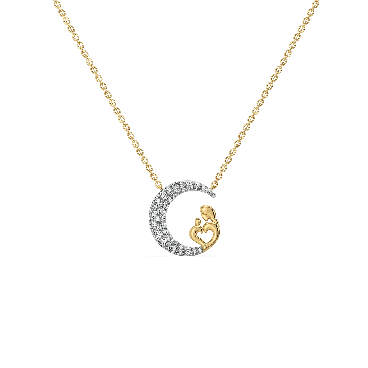 Mother Moon - Lab Diamond Necklace