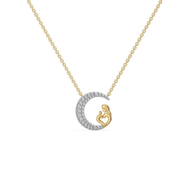 Mother Moon - Lab Diamond Necklace