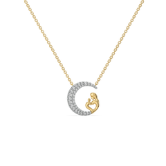 Mother Moon - Lab Diamond Necklace
