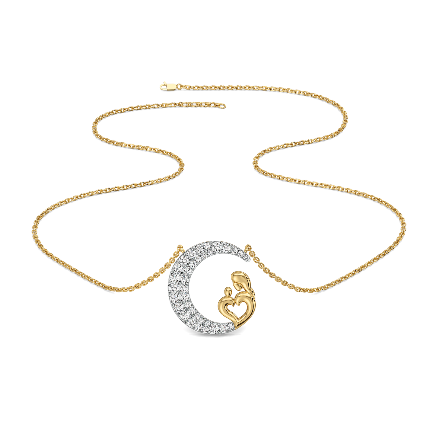 Mother Moon - Lab Diamond Necklace