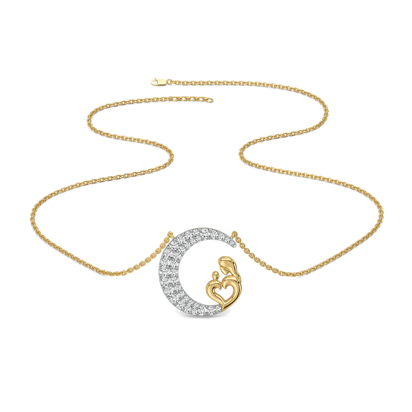 Mother Moon - Lab Grown Diamond Necklace for Women - Lukson 