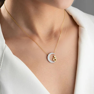 Mother Moon - Lab Diamond Necklace