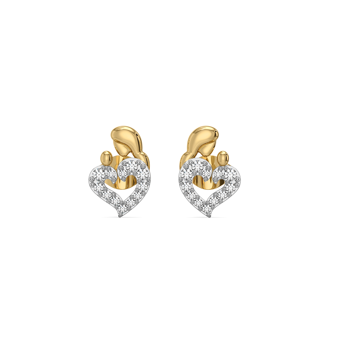 Mother Moon - Lab Diamond Stud Earrings