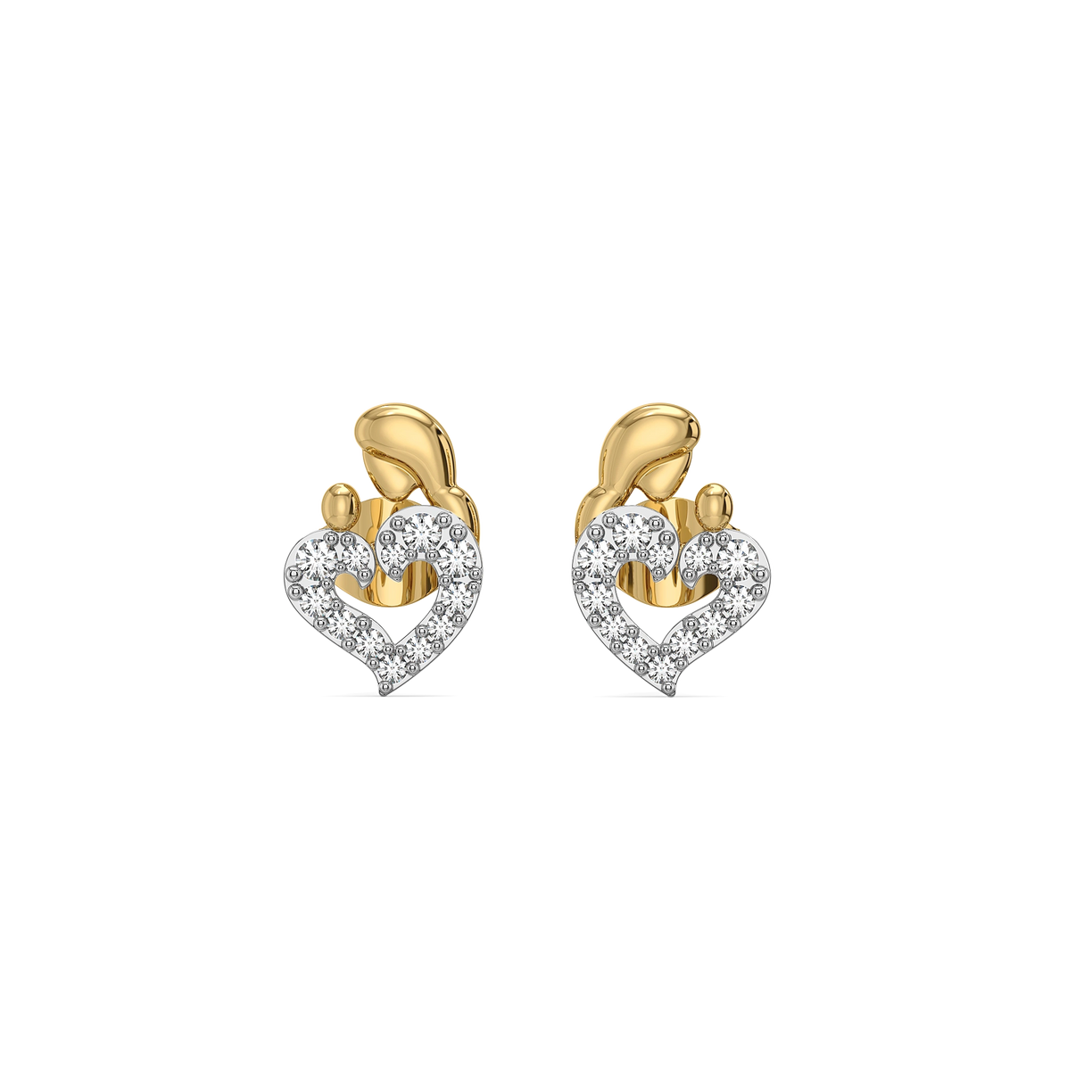 Mother Moon - Lab Diamond Stud Earrings