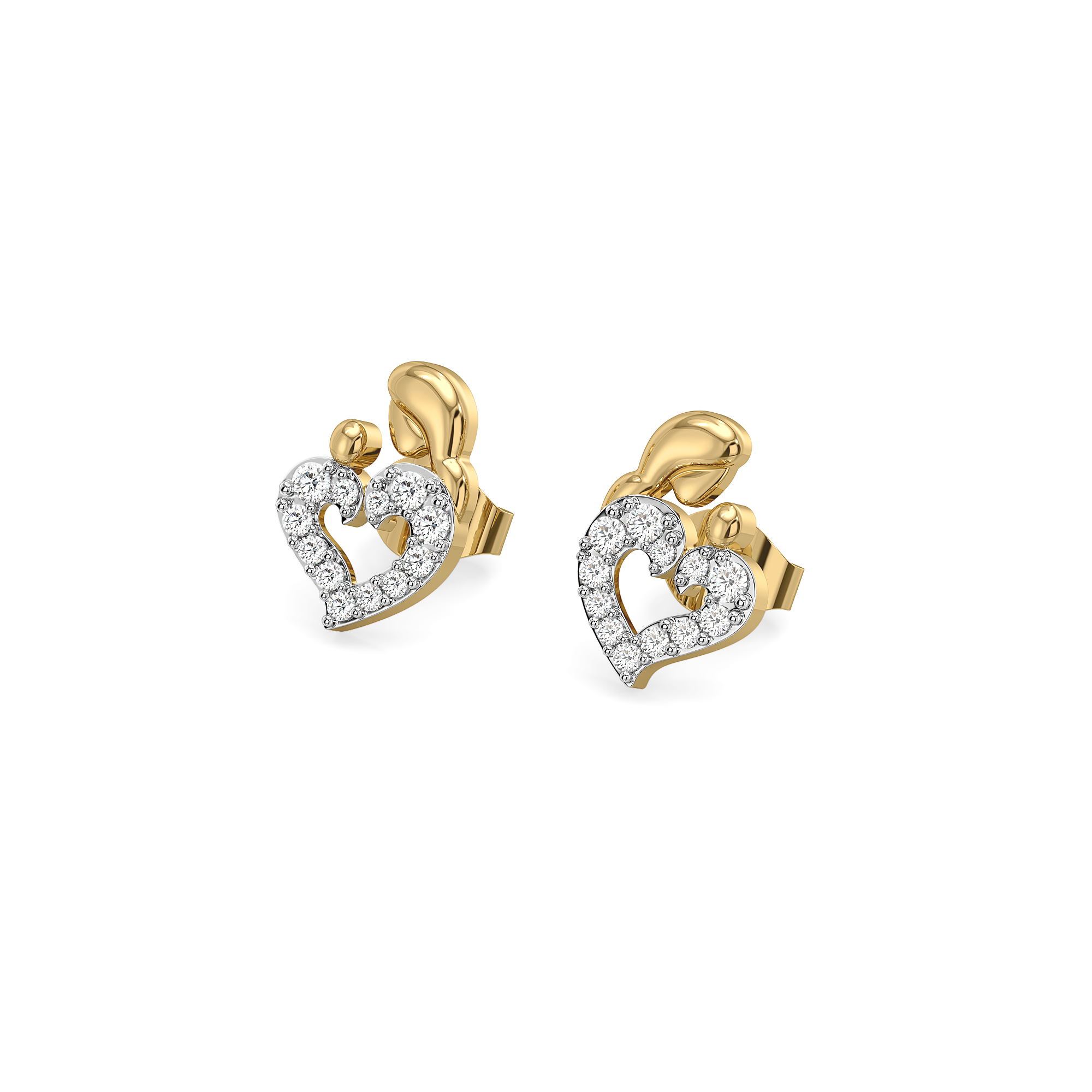 Mother Moon - Lab Diamond Stud Earrings