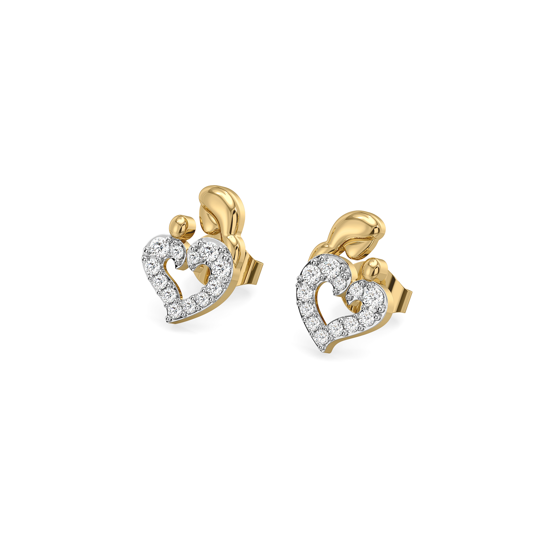 Mother Moon - Lab Diamond Stud Earrings