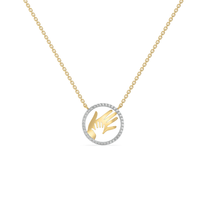 Hand in Hand - Lab Diamond Necklace