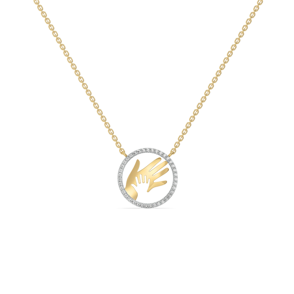 Lukson Hand in Hand - Lab Grown Diamond Necklace