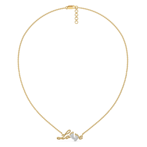 First Steps Lab Grown Diamond Necklace Online in India- Lukson 