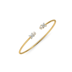 Winter Pearls - Lab Diamond Bangle