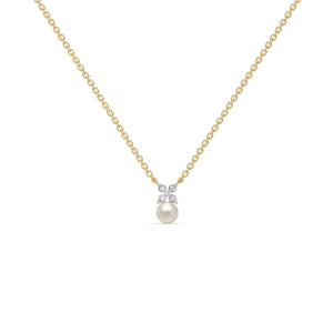 Winter Pearls - Lab Diamond Necklace
