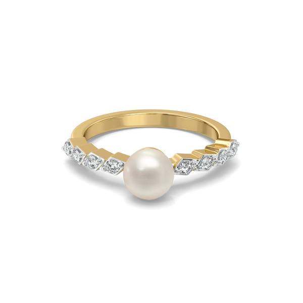 Lukson Pearls Lab Grown Diamond Band Rings in India