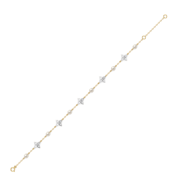 Crystal Pearls - Lab Grown Diamond Bracelet Online in India- Lukson 